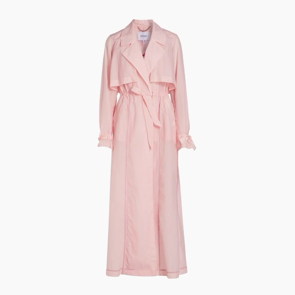 NEW Derek Lam 10 Crosby Lexis Trench Coat Pink Dogwood - Picture 2 of 10